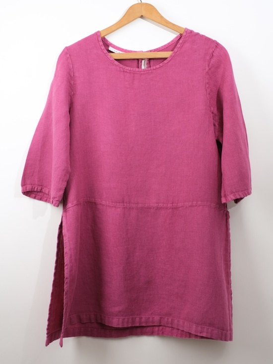 bryn Walker Tops - bryn Walker Magenta Linen Tunic Top